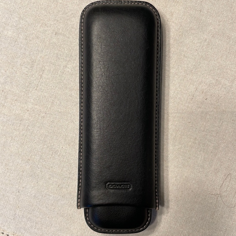 Coach leather cigar case